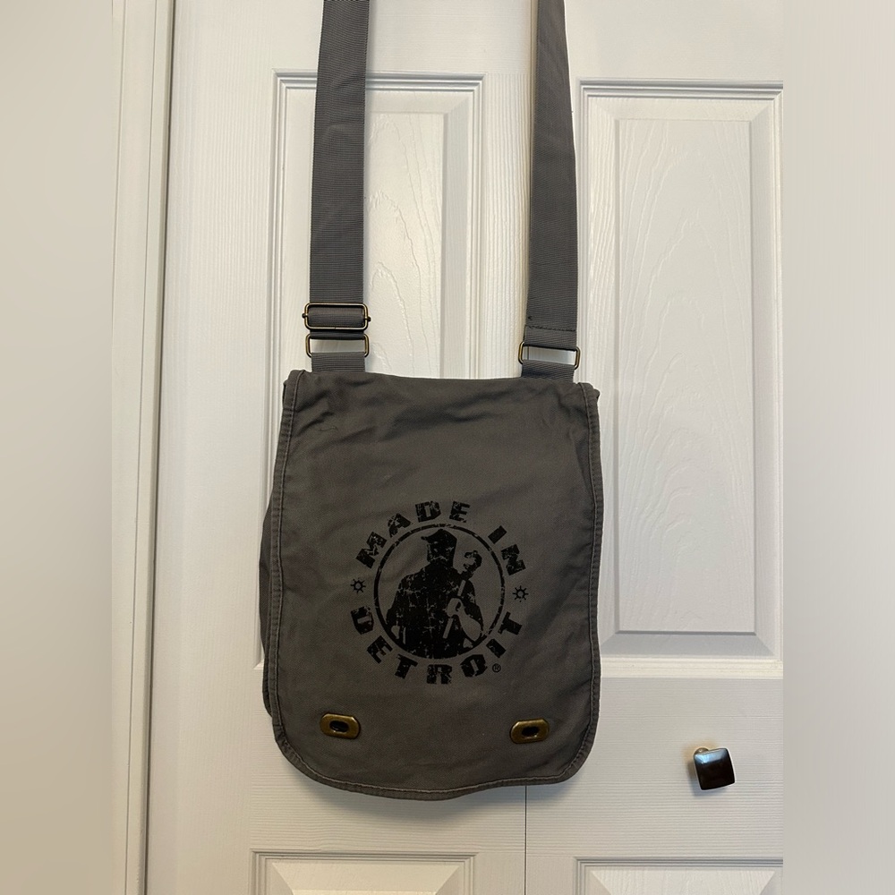 Made in Detroit canvas Crossbody bag!
